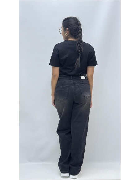 PANTALON DOBLE CINTURILLA NEGRO