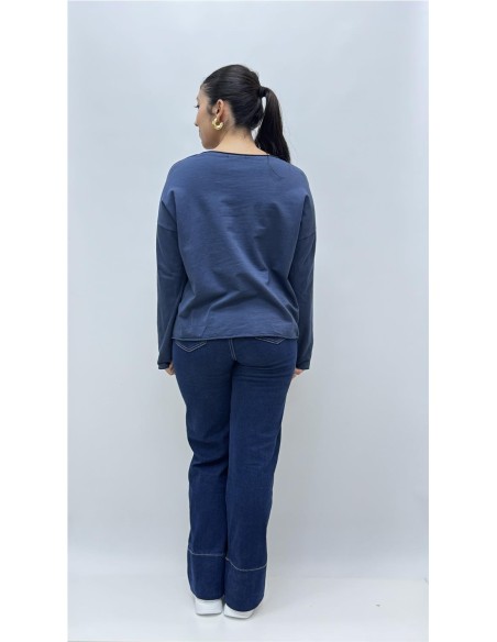 CAMISETA TACHAS ESTRELLA MARINO