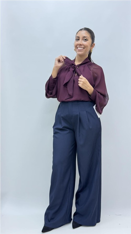 CAMISA CHARI BURDEOS