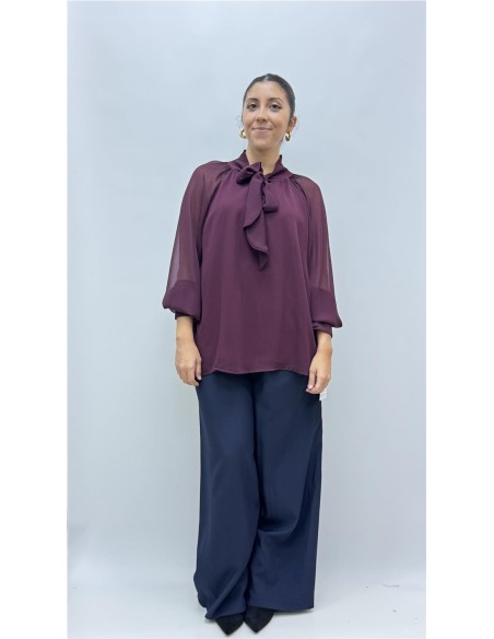 CAMISA CHARI BURDEOS