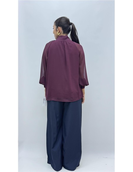CAMISA CHARI BURDEOS