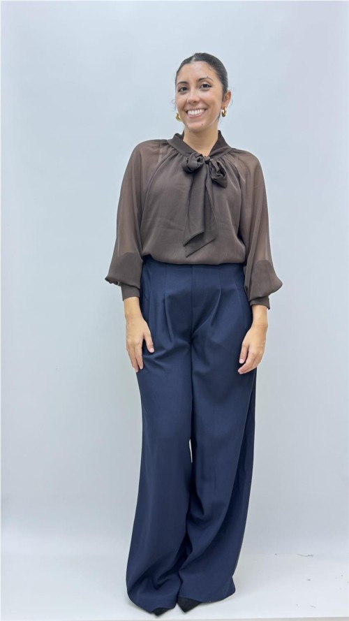 CAMISA CHARI MARRON