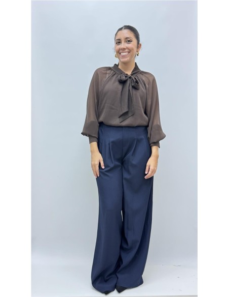 CAMISA CHARI MARRON