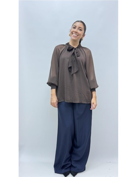 CAMISA CHARI MARRON