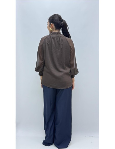 CAMISA CHARI MARRON