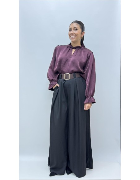CAMISA SATINADA AGUEDA BEENJENA
