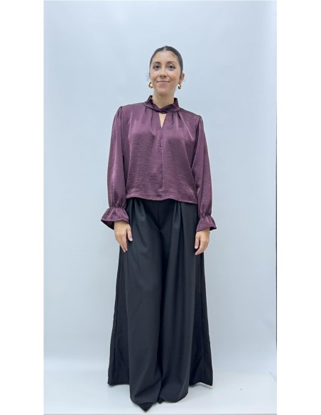 CAMISA SATINADA AGUEDA BEENJENA