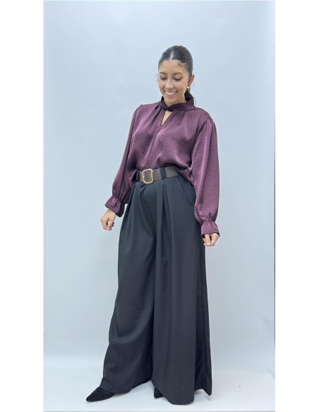 CAMISA SATINADA AGUEDA BEENJENA