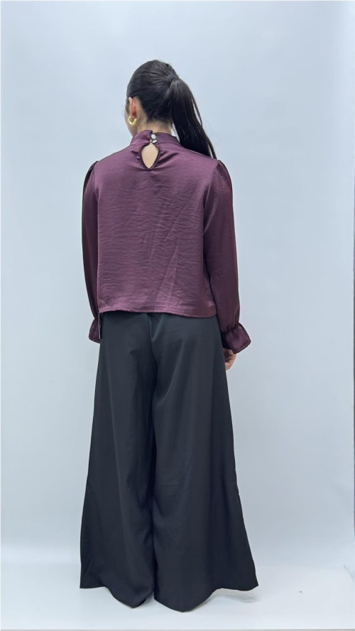 CAMISA SATINADA AGUEDA BEENJENA