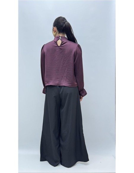CAMISA SATINADA AGUEDA BEENJENA