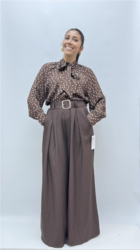 CAMISA CAI MARRON