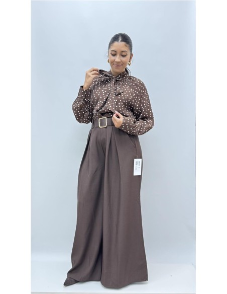 CAMISA CAI MARRON