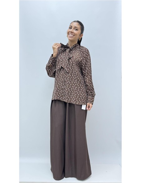 CAMISA CAI MARRON