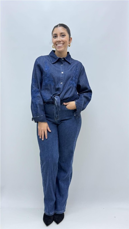CAMISA FLOR VAQUERO
