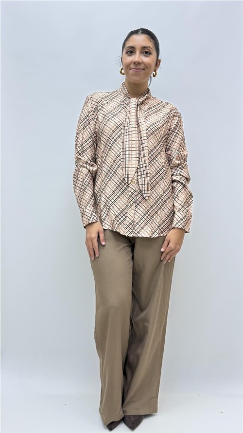CAMISA ESCOCIA MARRON
