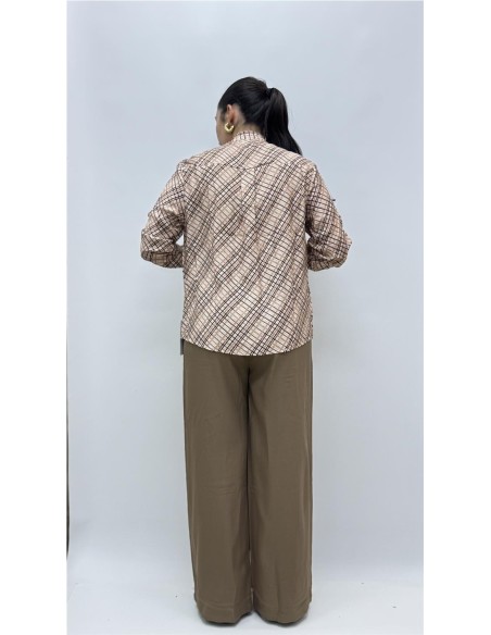 CAMISA ESCOCIA MARRON