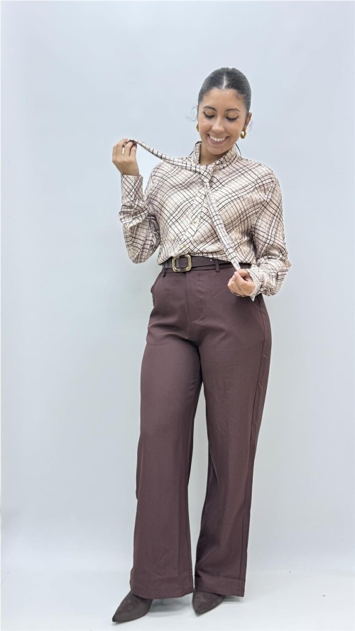 CAMISA ESCOCIA BEIG