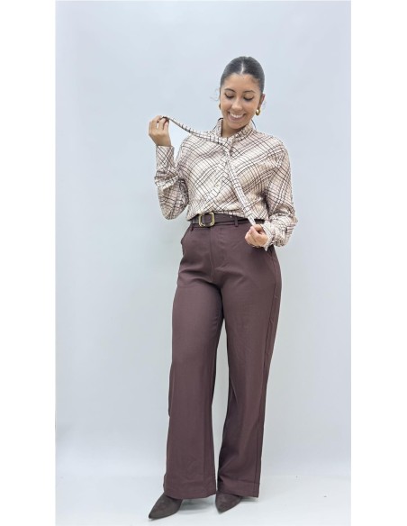 CAMISA ESCOCIA BEIG