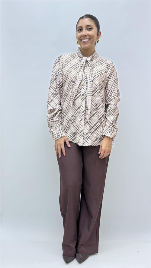 CAMISA ESCOCIA BEIG