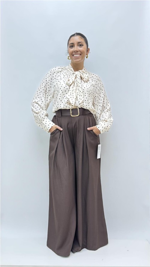 PANTALON TATIANA MARRON