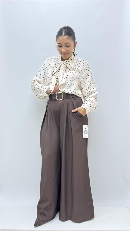 PANTALON TATIANA MARRON 2