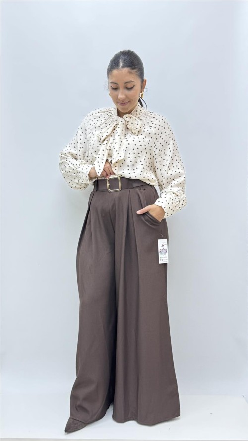 PANTALON TATIANA MARRON