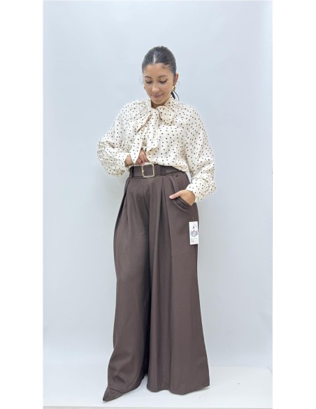 PANTALON TATIANA MARRON