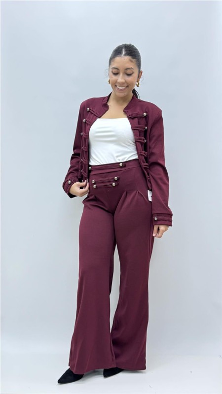 PANTALON LOE BURDEOS