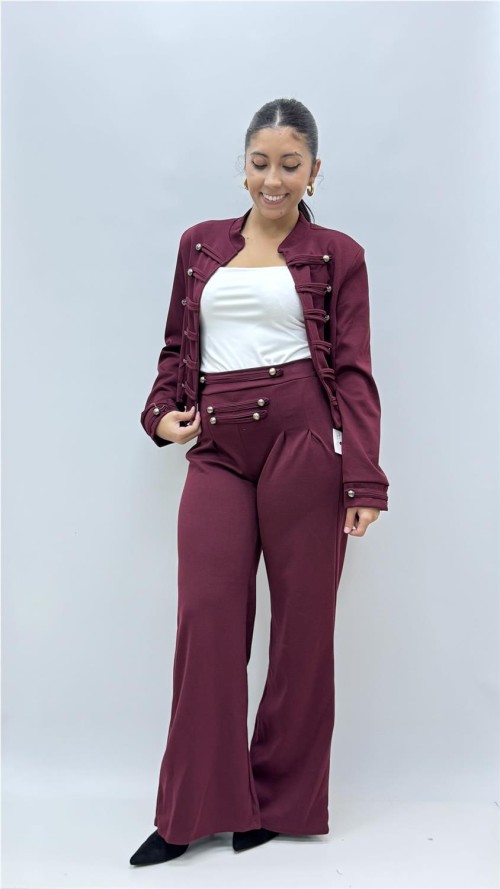 PANTALON LOE BURDEOS