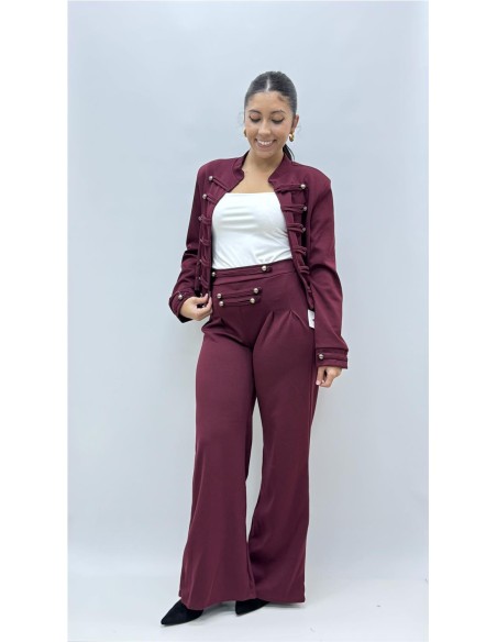 PANTALON LOE BURDEOS