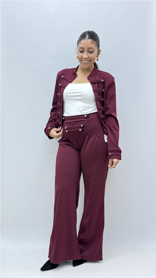 PANTALON LOE BURDEOS