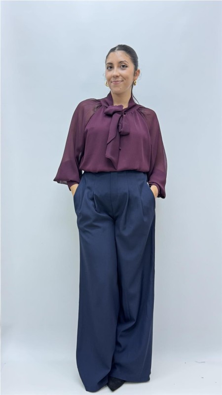 PANTALON TALIA MARINO