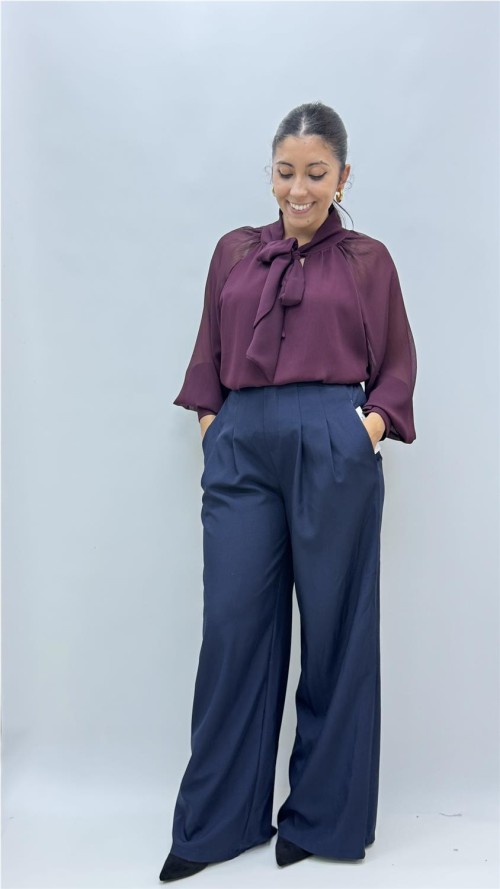 PANTALON TALIA MARINO