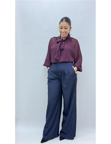 PANTALON TALIA MARINO