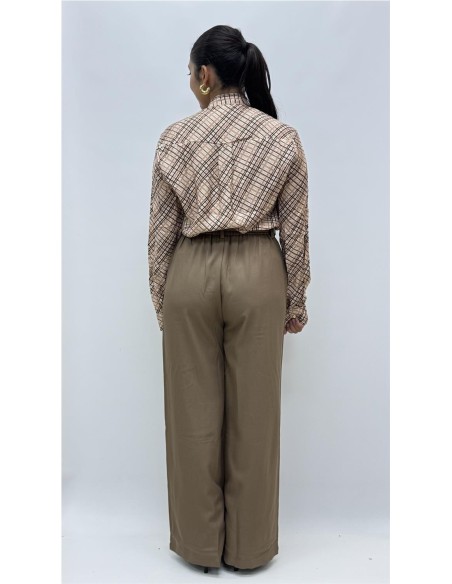PANTALON CINTURON OTOÑO MARRON