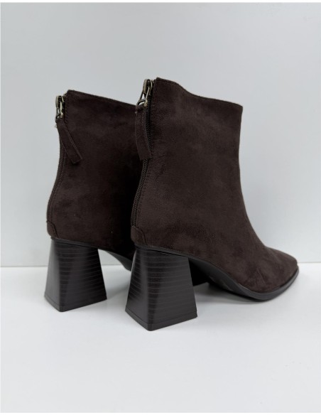 BOTIN SERRAJE CREMALLERA TRASE MARRON