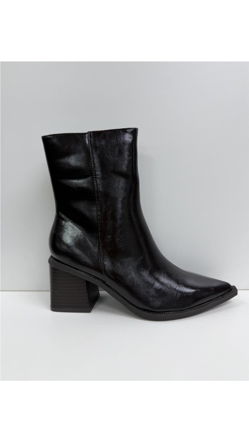 BOTIN POLIPIEL COSTURA CENTRAL MARRON