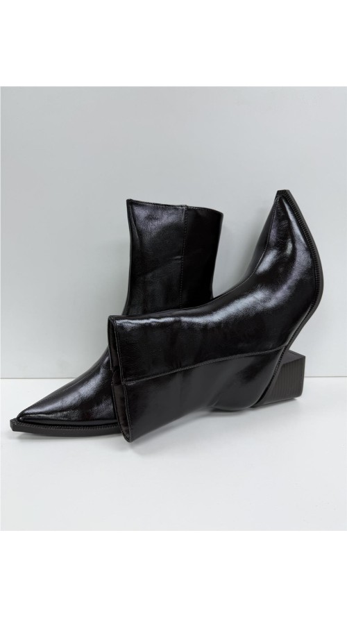 BOTIN POLIPIEL COSTURA CENTRAL MARRON