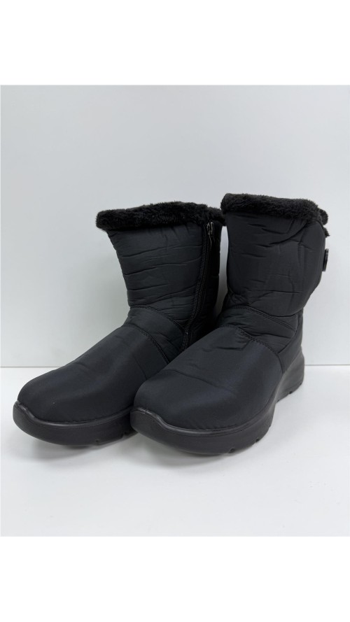 BOTA IMPERMEABLE CON VELCRO NEGRO