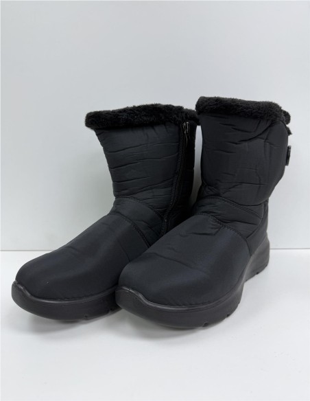 BOTA IMPERMEABLE CON VELCRO NEGRO