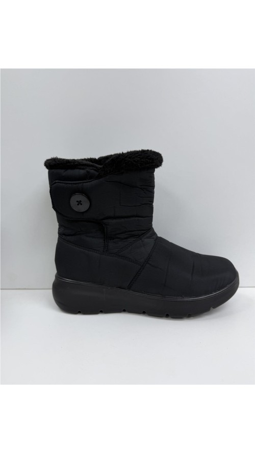 BOTA IMPERMEABLE CON VELCRO NEGRO