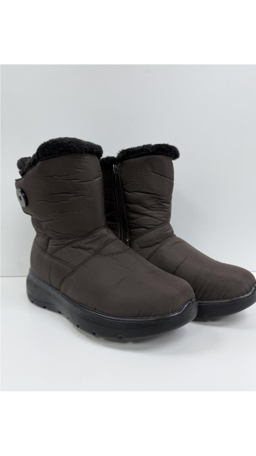 BOTA IMPERMEABLE CON VELCRO MARRON