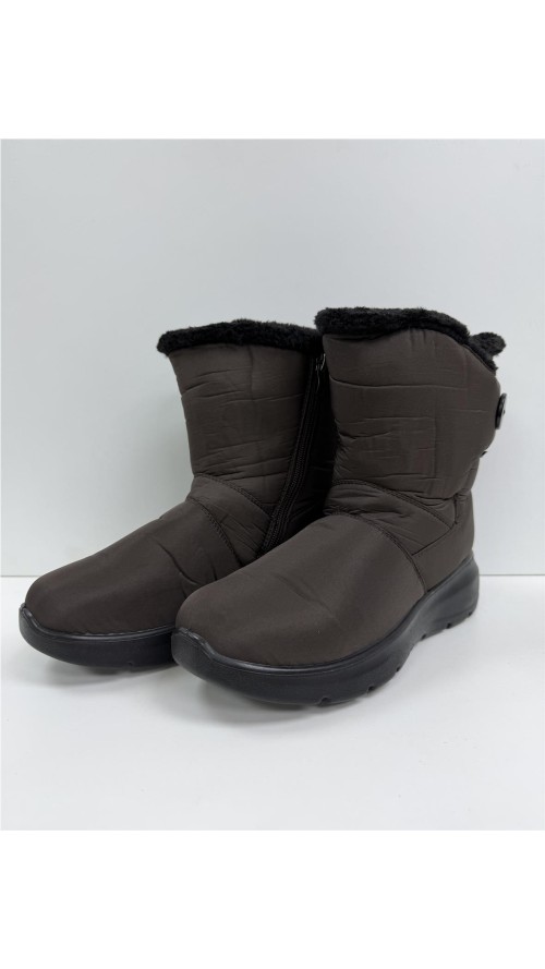 BOTA IMPERMEABLE CON VELCRO MARRON