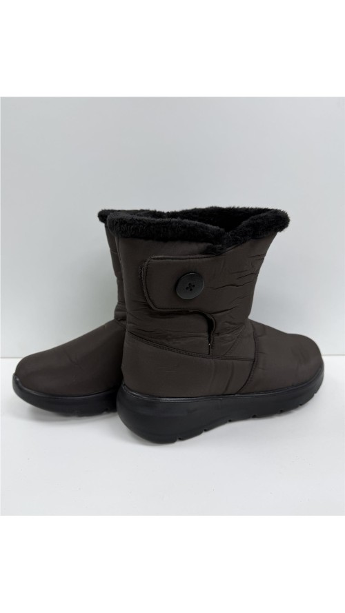 BOTA IMPERMEABLE CON VELCRO MARRON