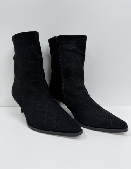 BOTIN SERRAJE SERPIENTE NEGRO