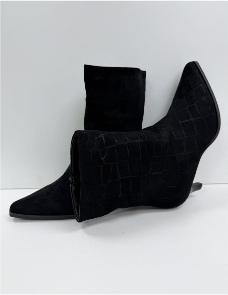 BOTIN SERRAJE SERPIENTE NEGRO