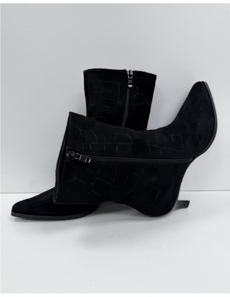 BOTIN SERRAJE SERPIENTE NEGRO