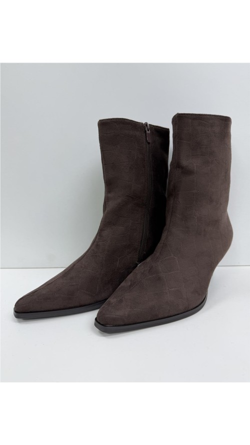 BOTIN SERRAJE SERPIENTE MARRON