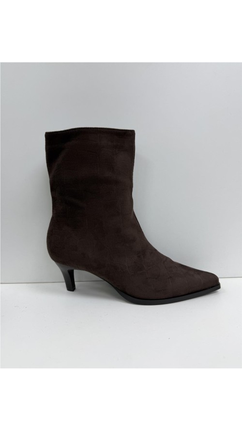 BOTIN SERRAJE SERPIENTE MARRON