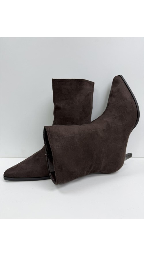 BOTIN SERRAJE SERPIENTE MARRON